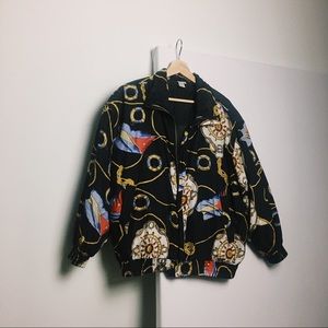Vintage Sailor Themed Windbreaker Jacket